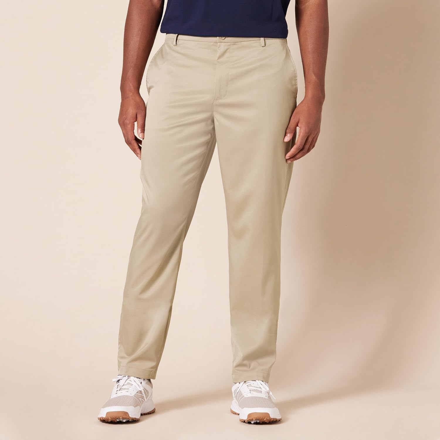 image:imageAmazon Essentials Mens AthleticFit MoistureWicking Stretch Golf Pants with Active Waistband Available in Big amp TallKhaki Brown