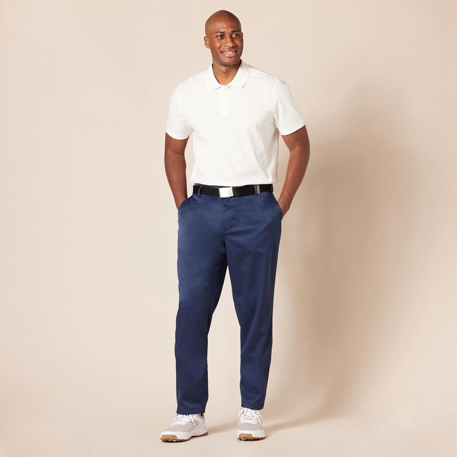 image:imageAmazon Essentials Mens AthleticFit MoistureWicking Stretch Golf Pants with Active Waistband Available in Big amp TallNavy