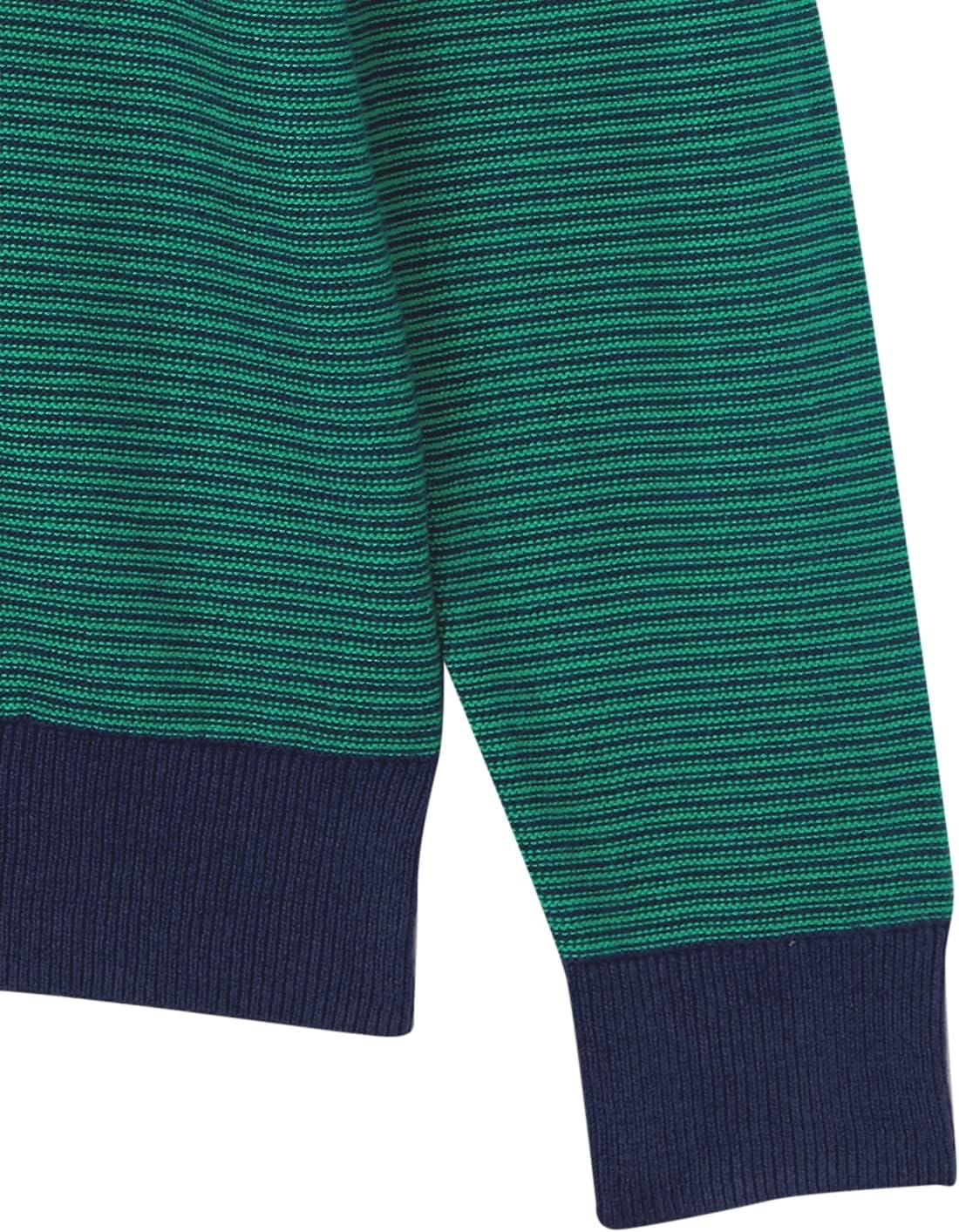 image:imageAmazon Essentials Mens Cable Knit LongSleeve Crewneck Sweater 100 Cotton Big amp Tall Options AvailableEmerald Green Stripe