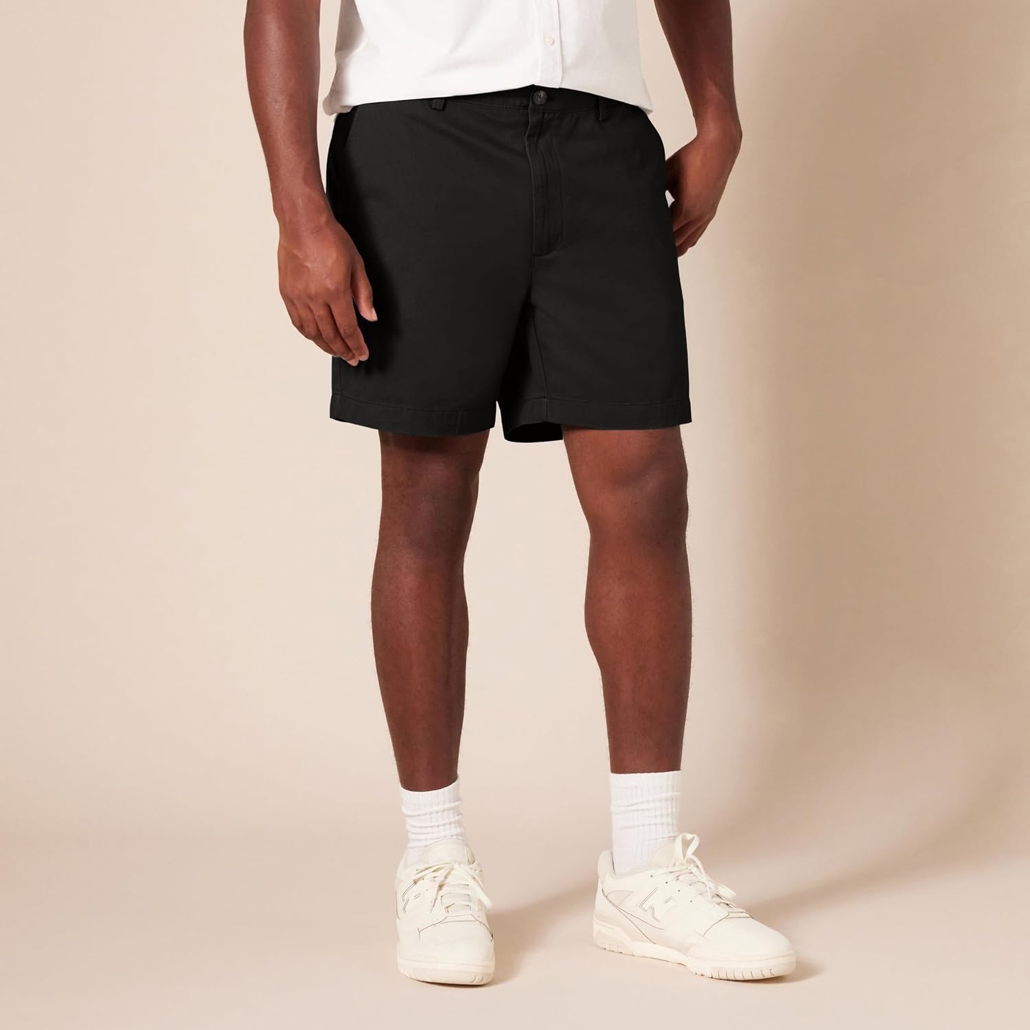 image:imageAmazon Essentials Mens ClassicFit 7 Short ShortsBlack