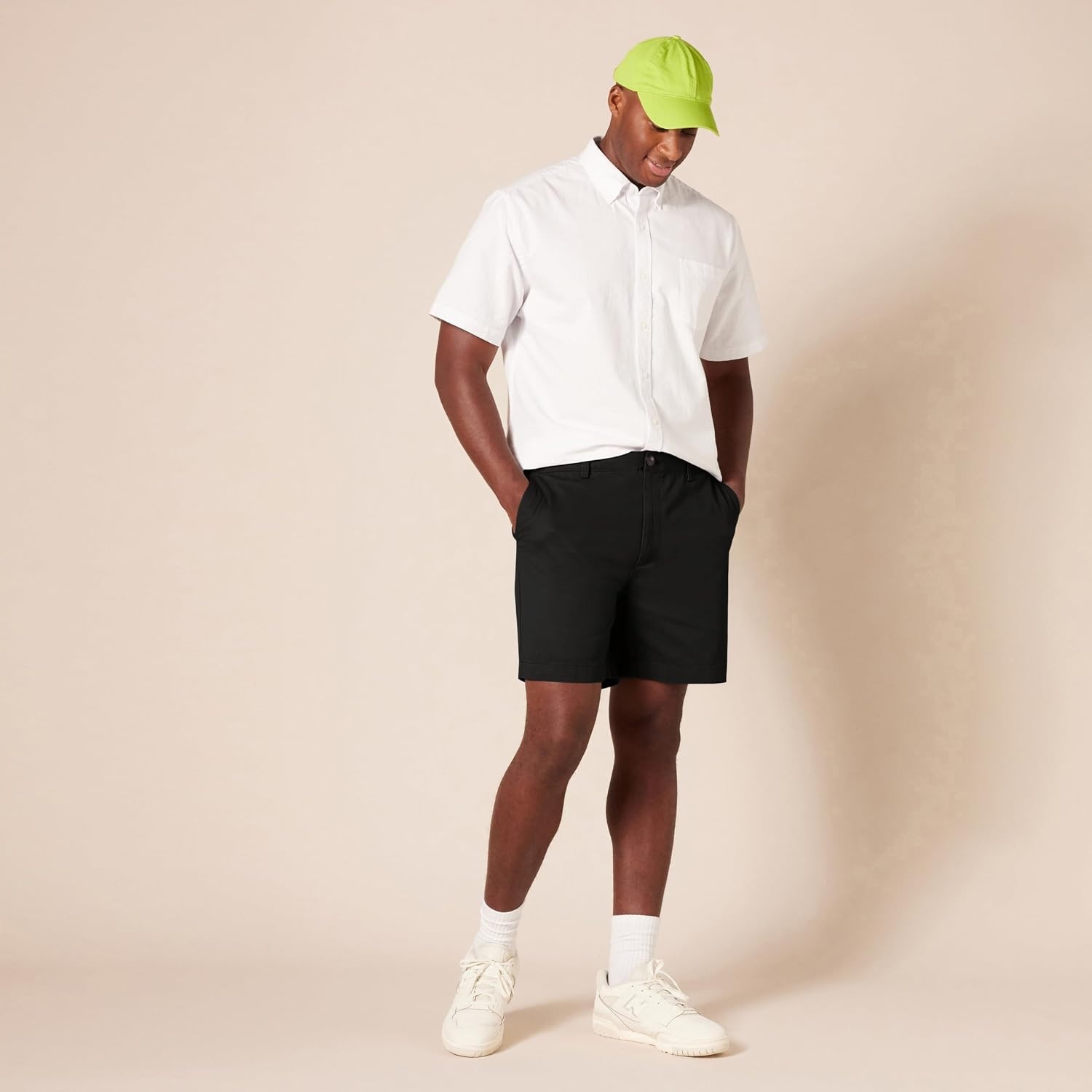 image:imageAmazon Essentials Mens ClassicFit 7 Short ShortsBlack