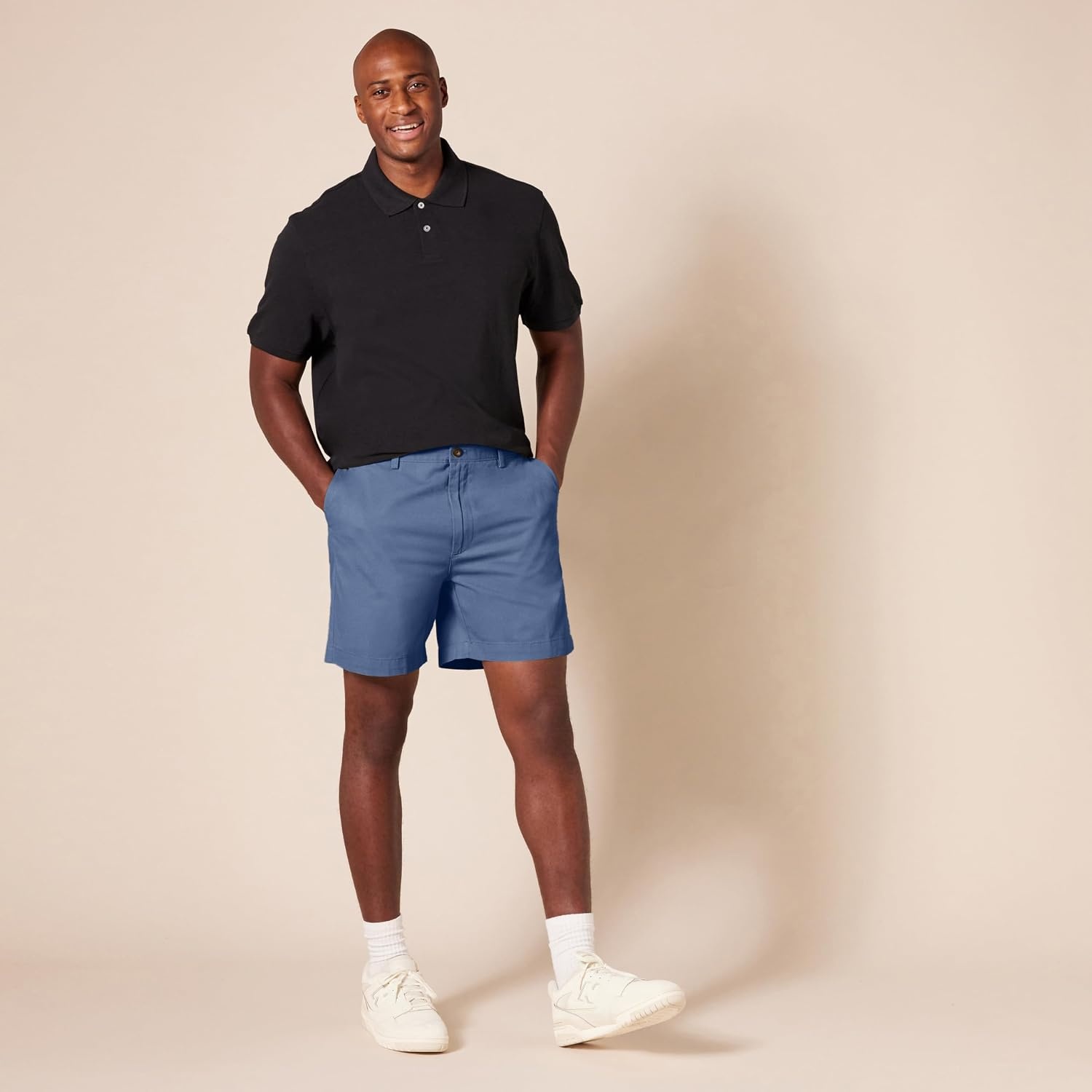image:imageAmazon Essentials Mens ClassicFit 7 Short ShortsDeep Blue