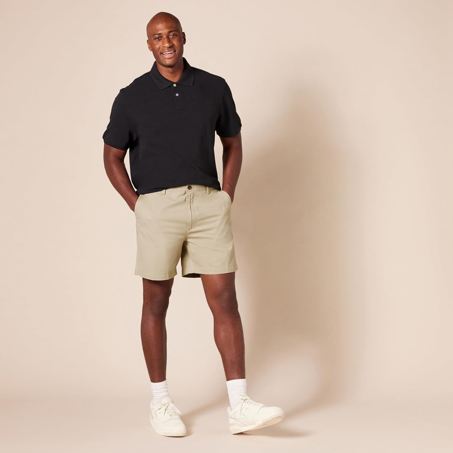 image:imageAmazon Essentials Mens ClassicFit 7 Short ShortsKhaki