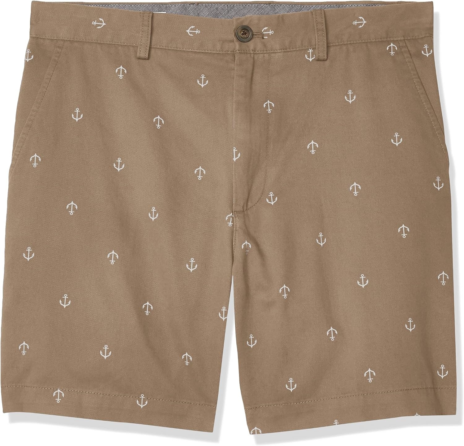 image:imageAmazon Essentials Mens ClassicFit 7 Short ShortsKhaki Brown Anchor