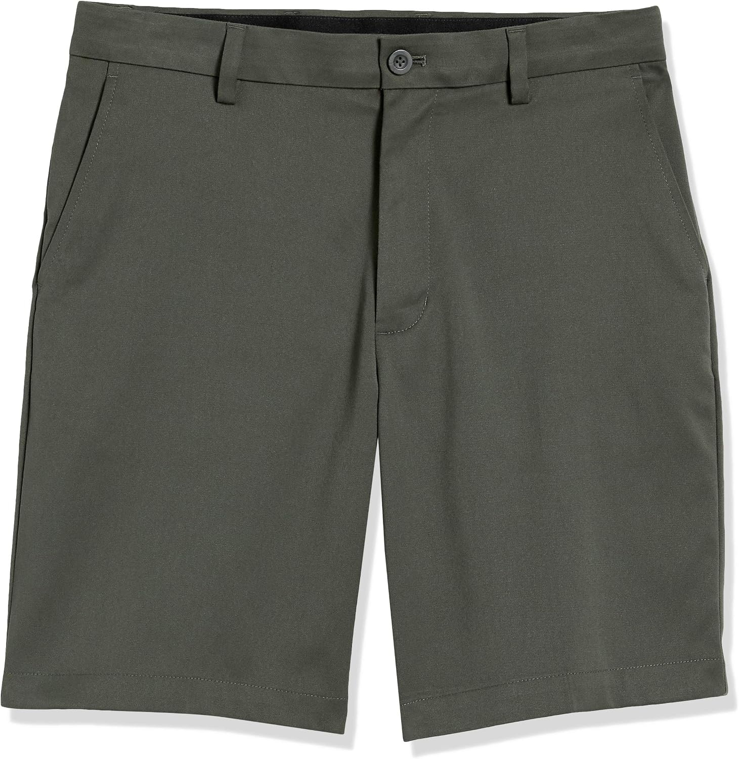 image:imageAmazon Essentials Mens ClassicFit 9 Inseam MoistureWicking Golf Shorts Functional Pockets Available in Big amp TallOlive
