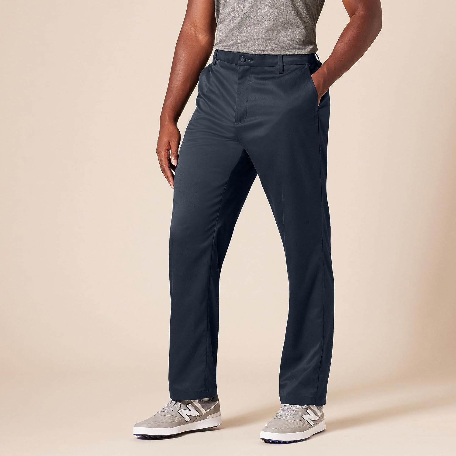 image:imageAmazon Essentials Mens ClassicFit MoistureWicking Stretch Golf Pants with Active Waistband Available in Big amp TallNavy