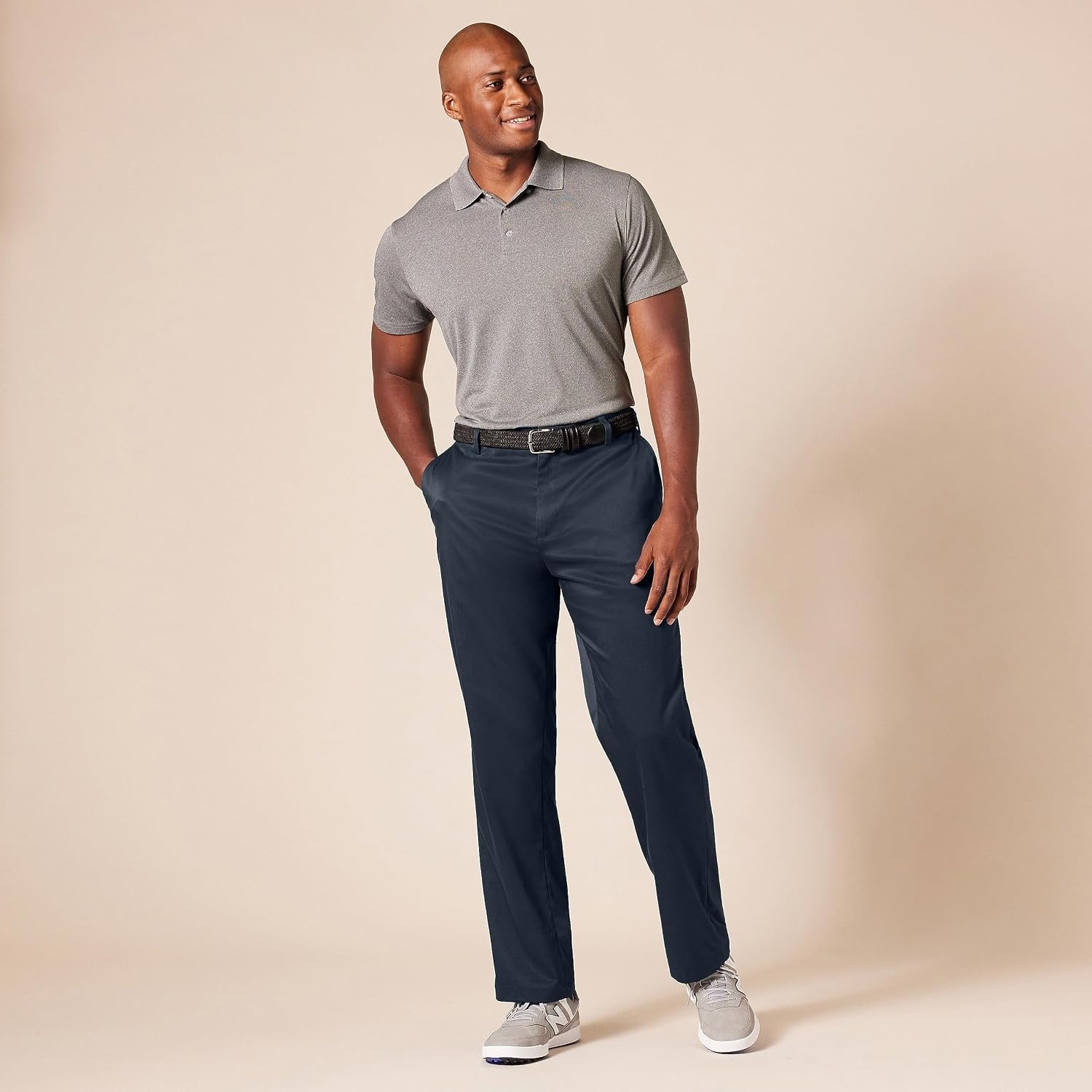 image:imageAmazon Essentials Mens ClassicFit MoistureWicking Stretch Golf Pants with Active Waistband Available in Big amp TallNavy