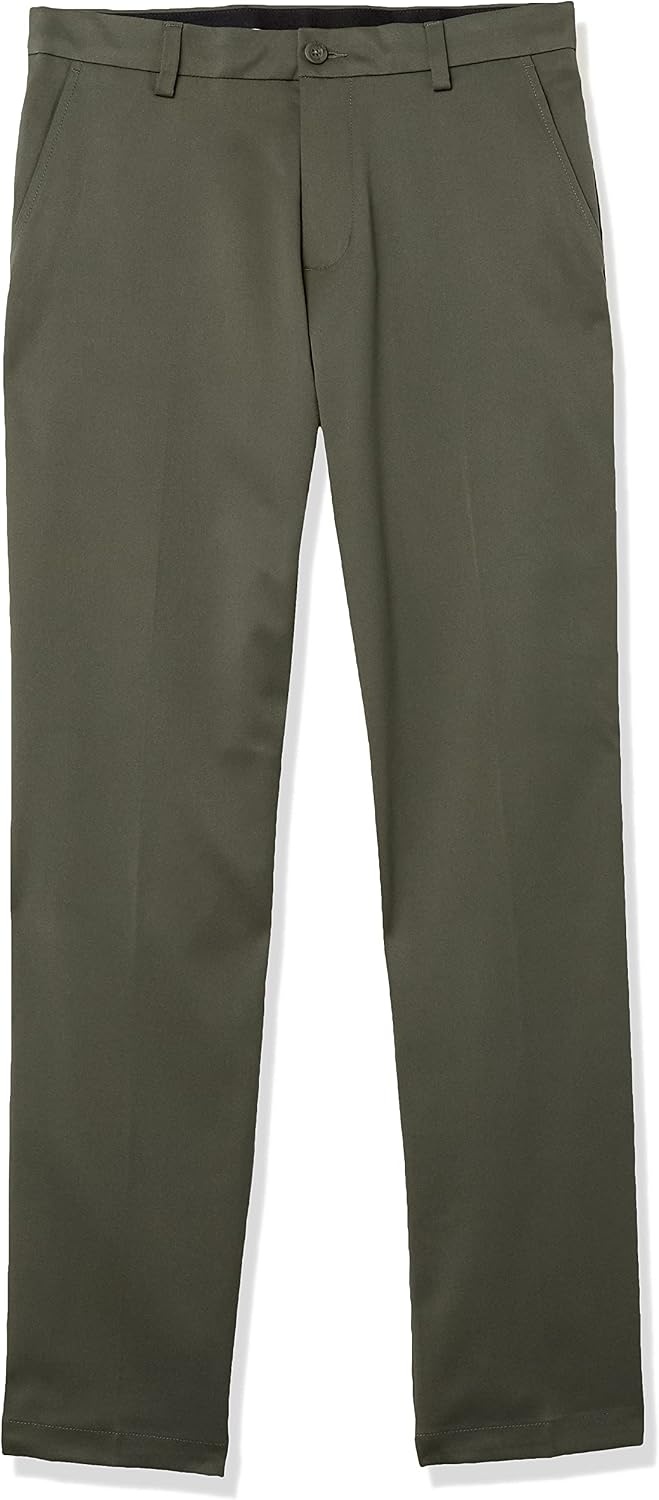 image:imageAmazon Essentials Mens ClassicFit MoistureWicking Stretch Golf Pants with Active Waistband Available in Big amp TallOlive