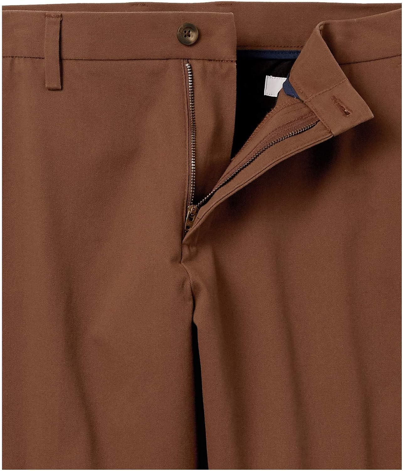 image:imageAmazon Essentials Mens ClassicFit WrinkleResistant FlatFront Stretch Chino PantBrown
