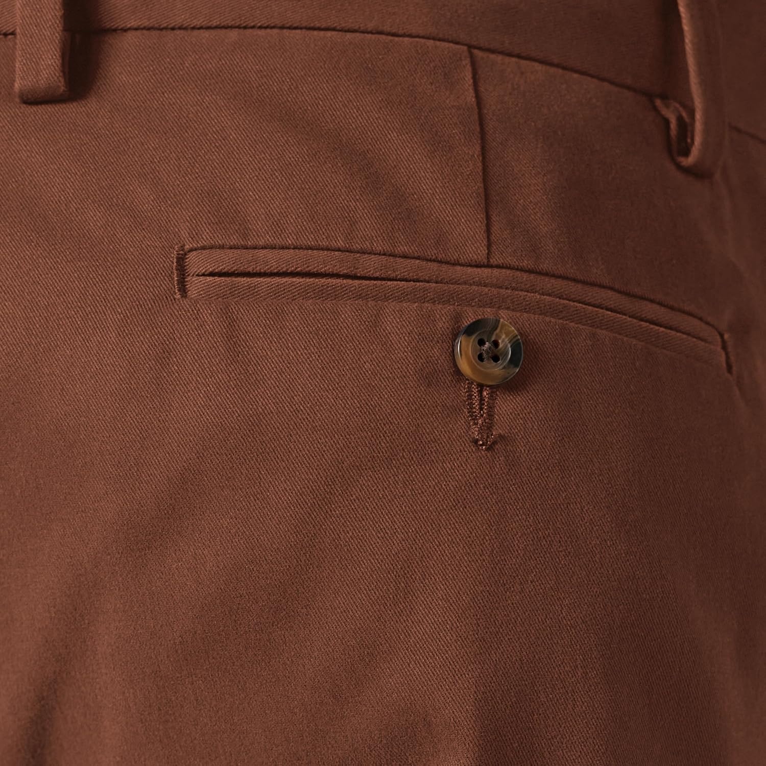 image:imageAmazon Essentials Mens ClassicFit WrinkleResistant FlatFront Stretch Chino PantBrown