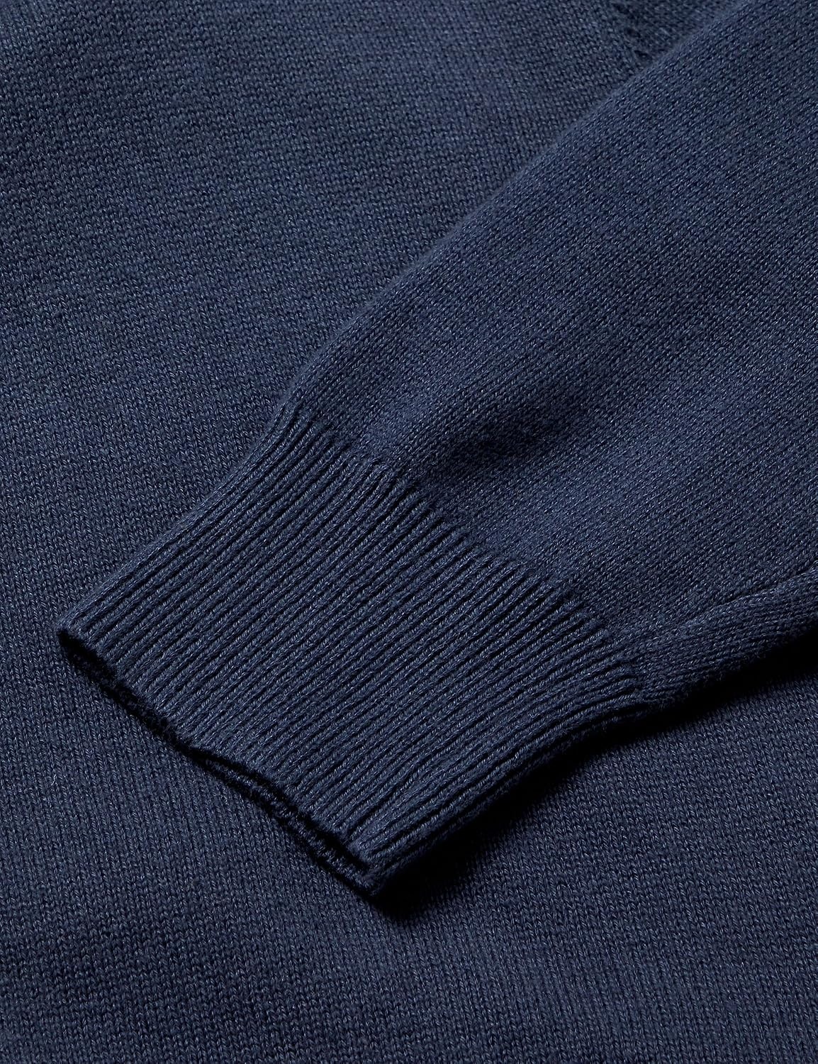 image:imageAmazon Essentials Mens FullZip Cotton SweaterNavy