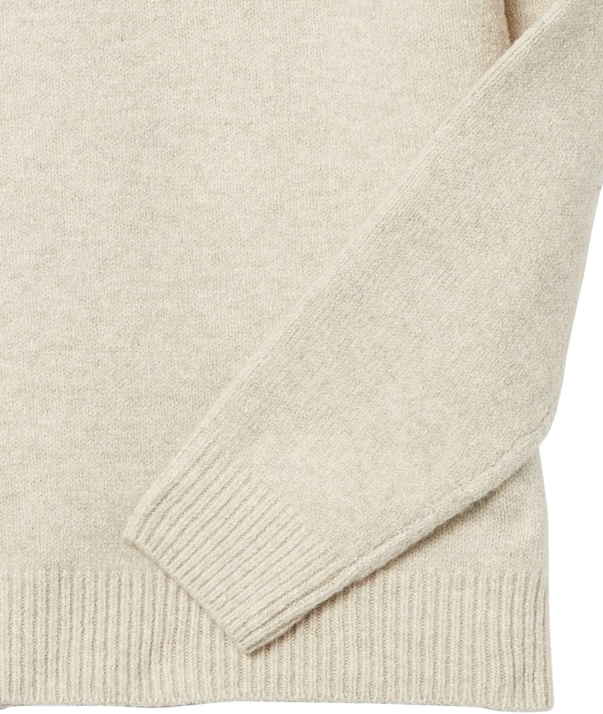 image:imageAmazon Essentials Mens LongSleeve Soft Touch Rib QuarterZip SweaterOffwhite