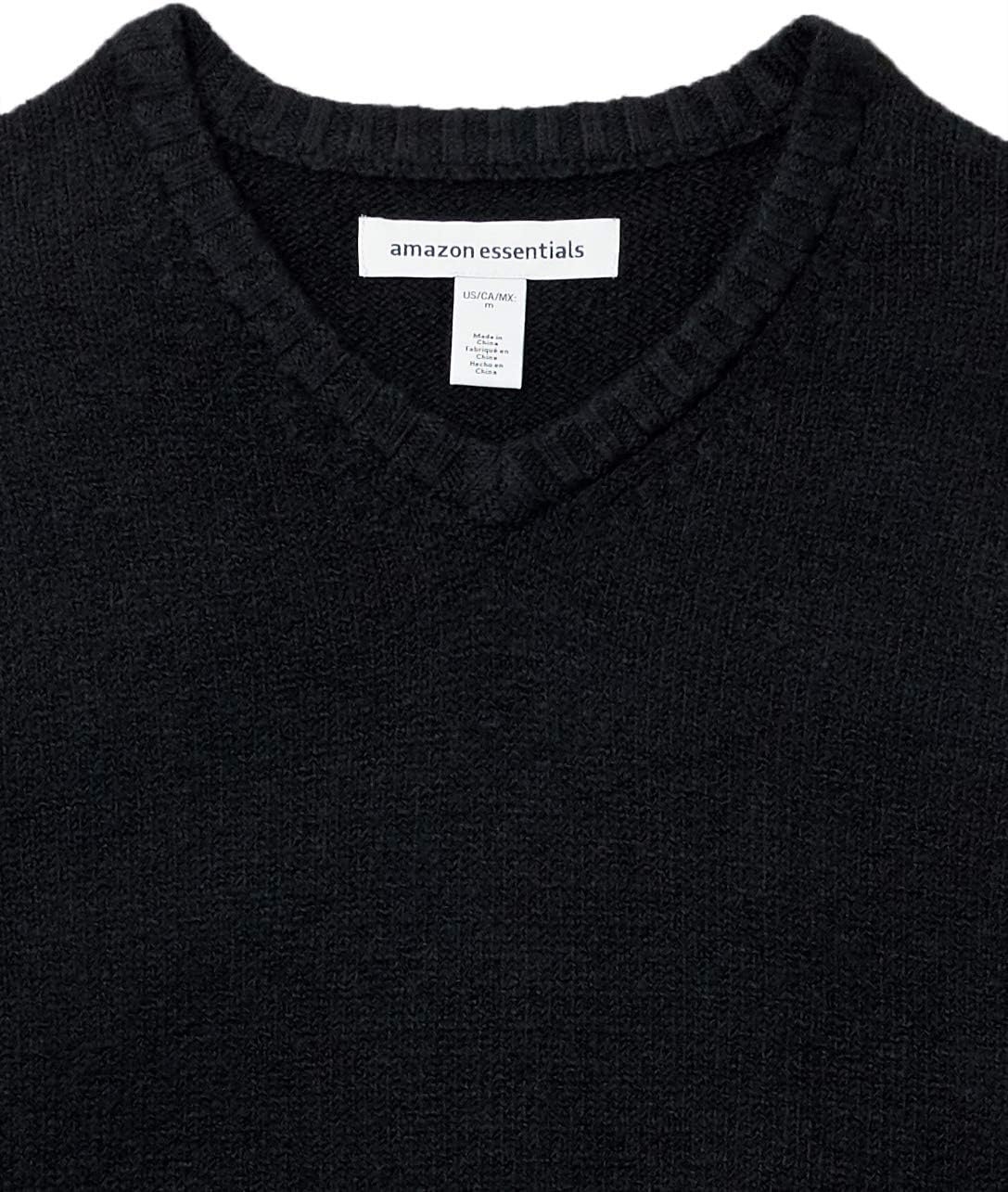 image:imageAmazon Essentials Mens LongSleeve Soft Touch SweaterBlack