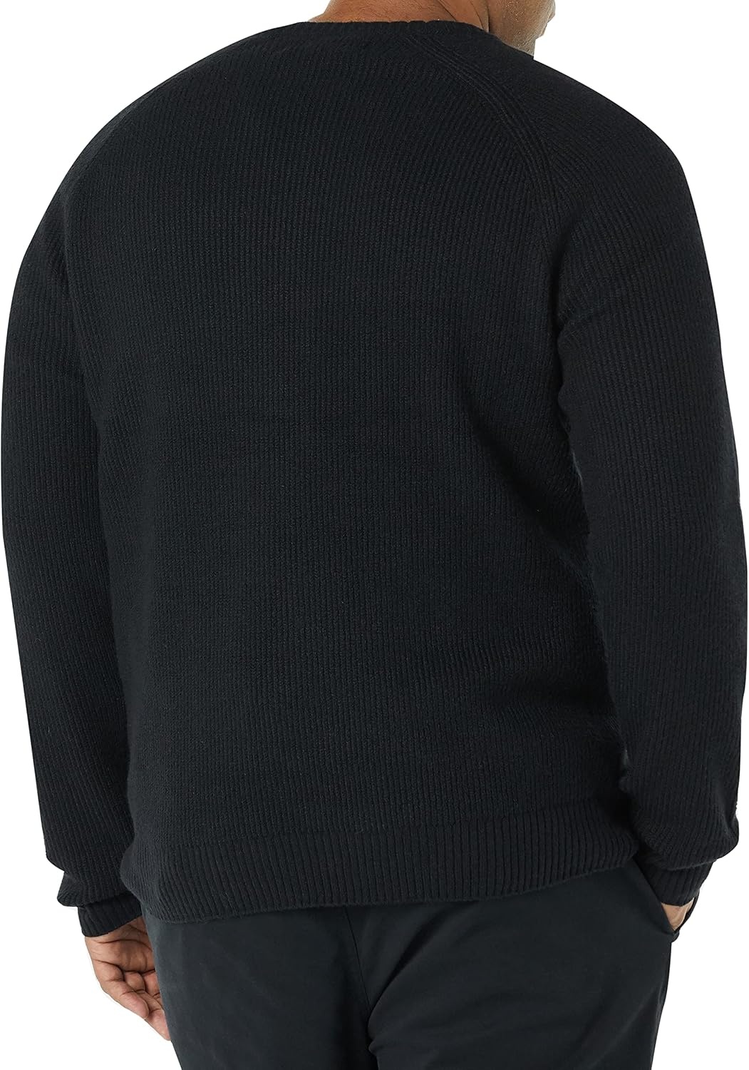 image:imageAmazon Essentials Mens LongSleeve Soft Touch SweaterBlack