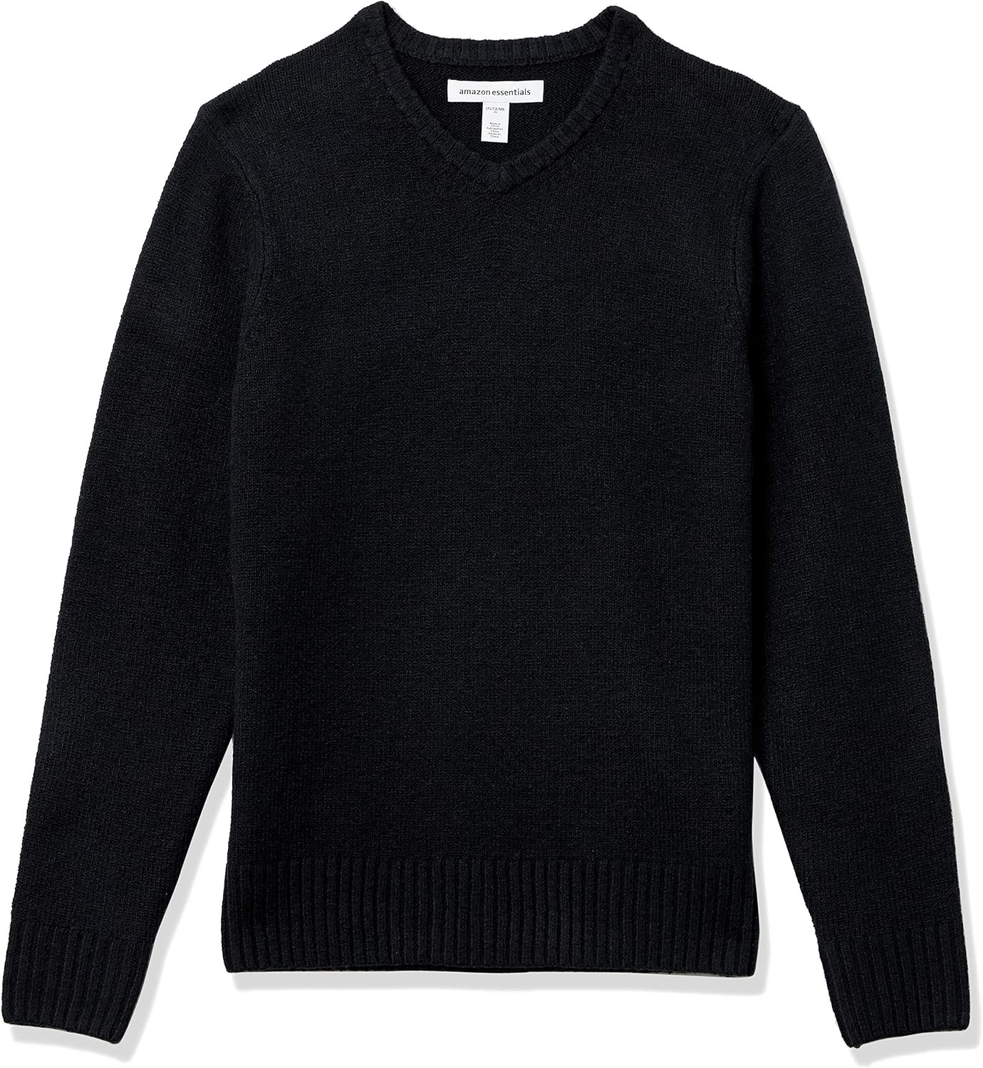 image:imageAmazon Essentials Mens LongSleeve Soft Touch SweaterBlack