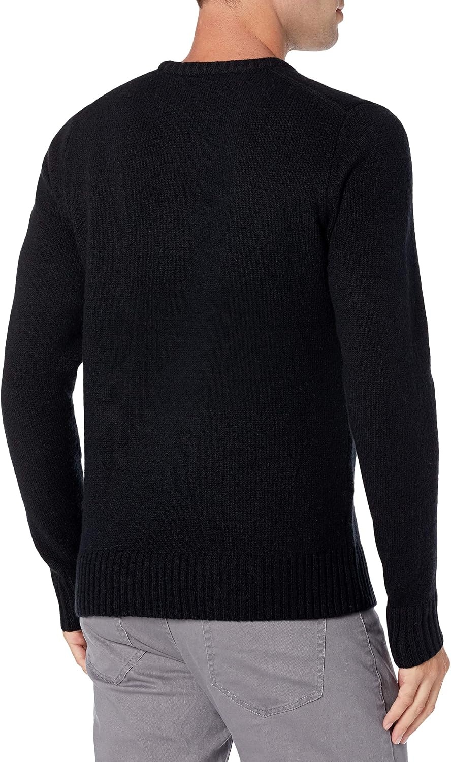 image:imageAmazon Essentials Mens LongSleeve Soft Touch SweaterBlack