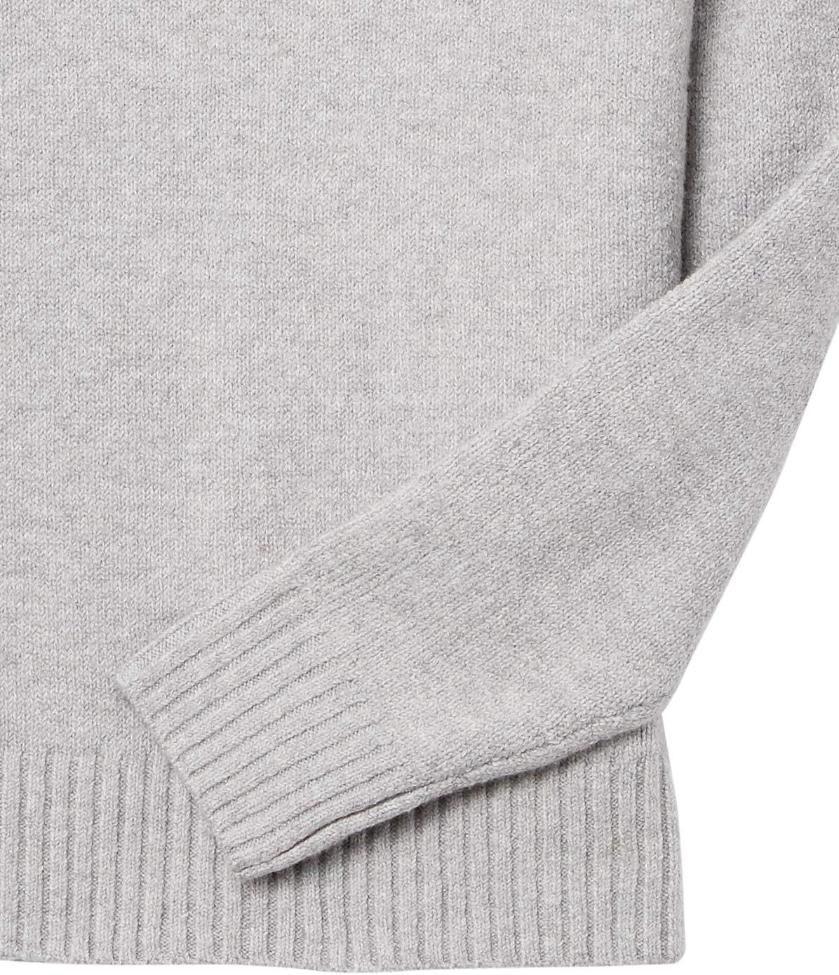 image:imageAmazon Essentials Mens LongSleeve Soft Touch SweaterLight Grey