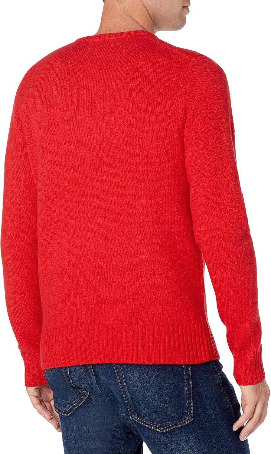 image:imageAmazon Essentials Mens LongSleeve Soft Touch SweaterRed
