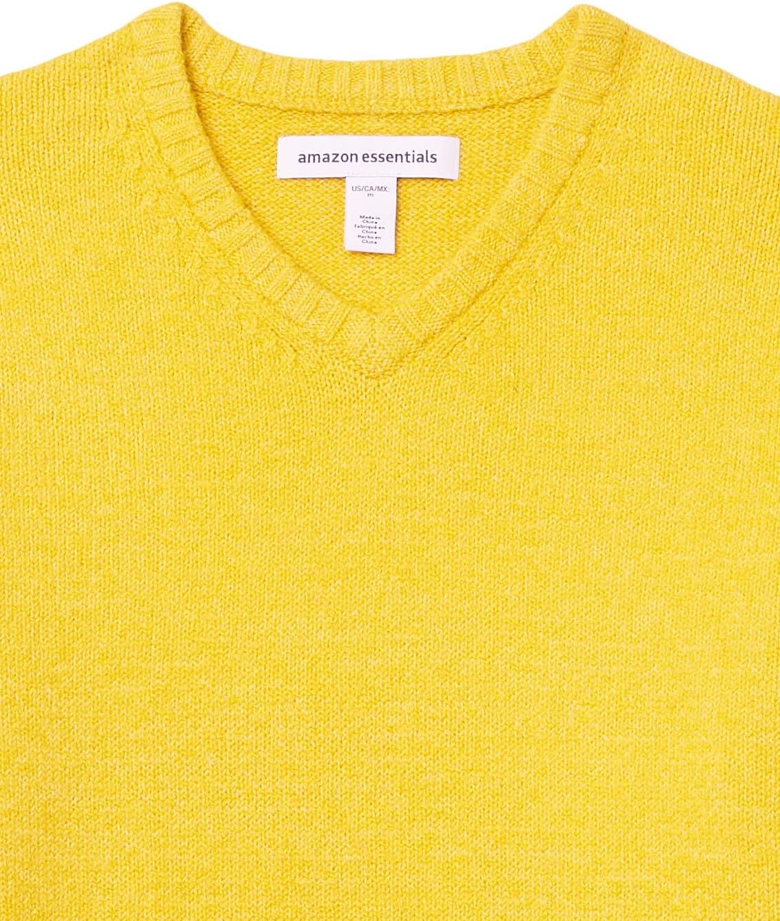 image:imageAmazon Essentials Mens LongSleeve Soft Touch SweaterYellow