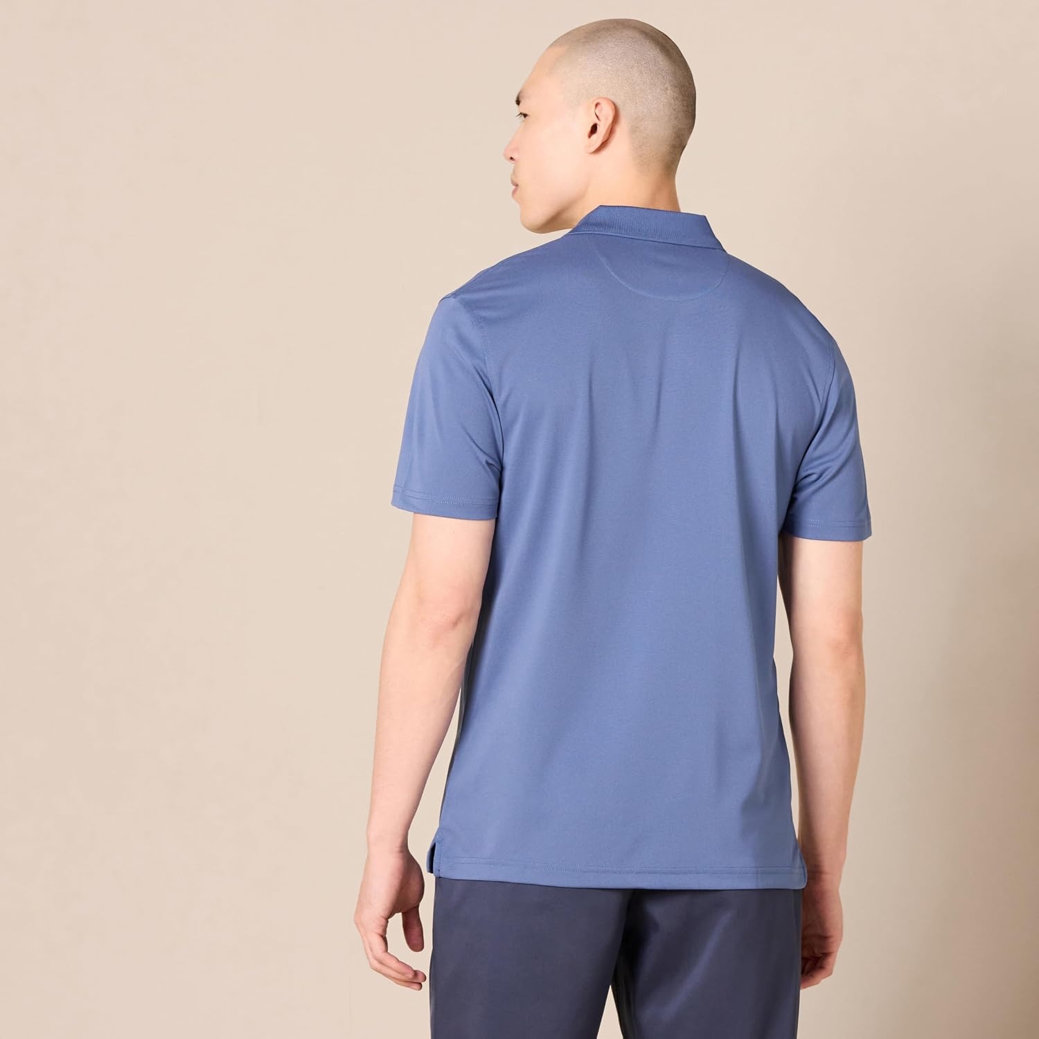 image:imageAmazon Essentials Mens Moisture Wicking Golf Polo Shirt Short Sleeve SlimFit QuickDry Active WearBlue
