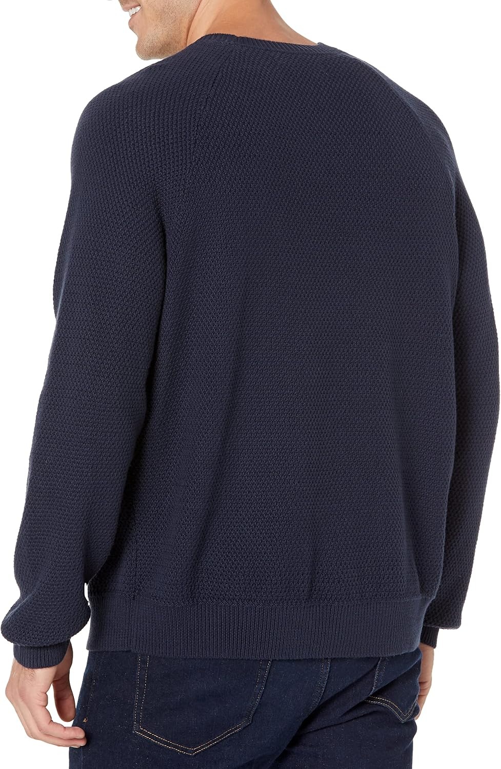 image:imageAmazon Essentials Mens Oversized Crewneck Sweater Textured Loose FitNavy