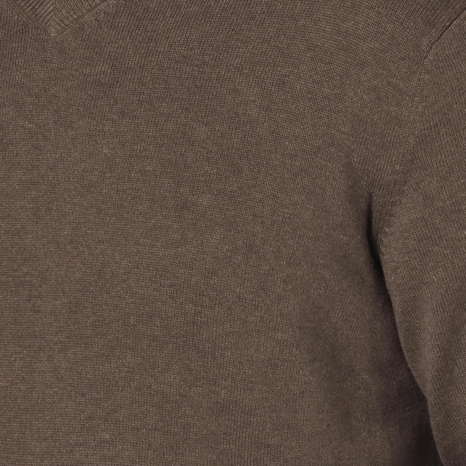 image:imageAmazon Essentials Mens Regular Fit Cotton VNeck Pullover Sweater Available in Big amp TallBrown Heather