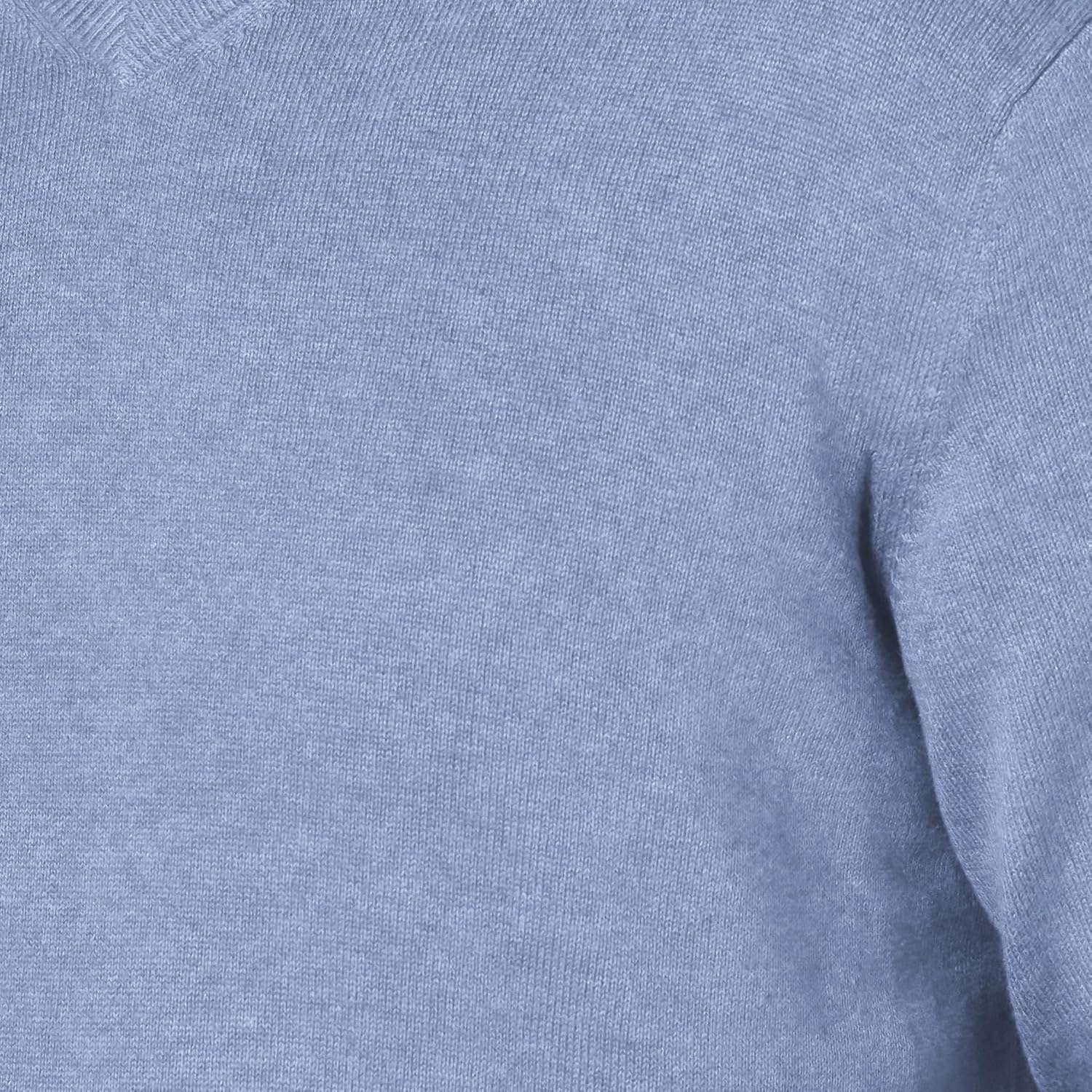 image:imageAmazon Essentials Mens Regular Fit Cotton VNeck Pullover Sweater Available in Big amp TallDusty Blue