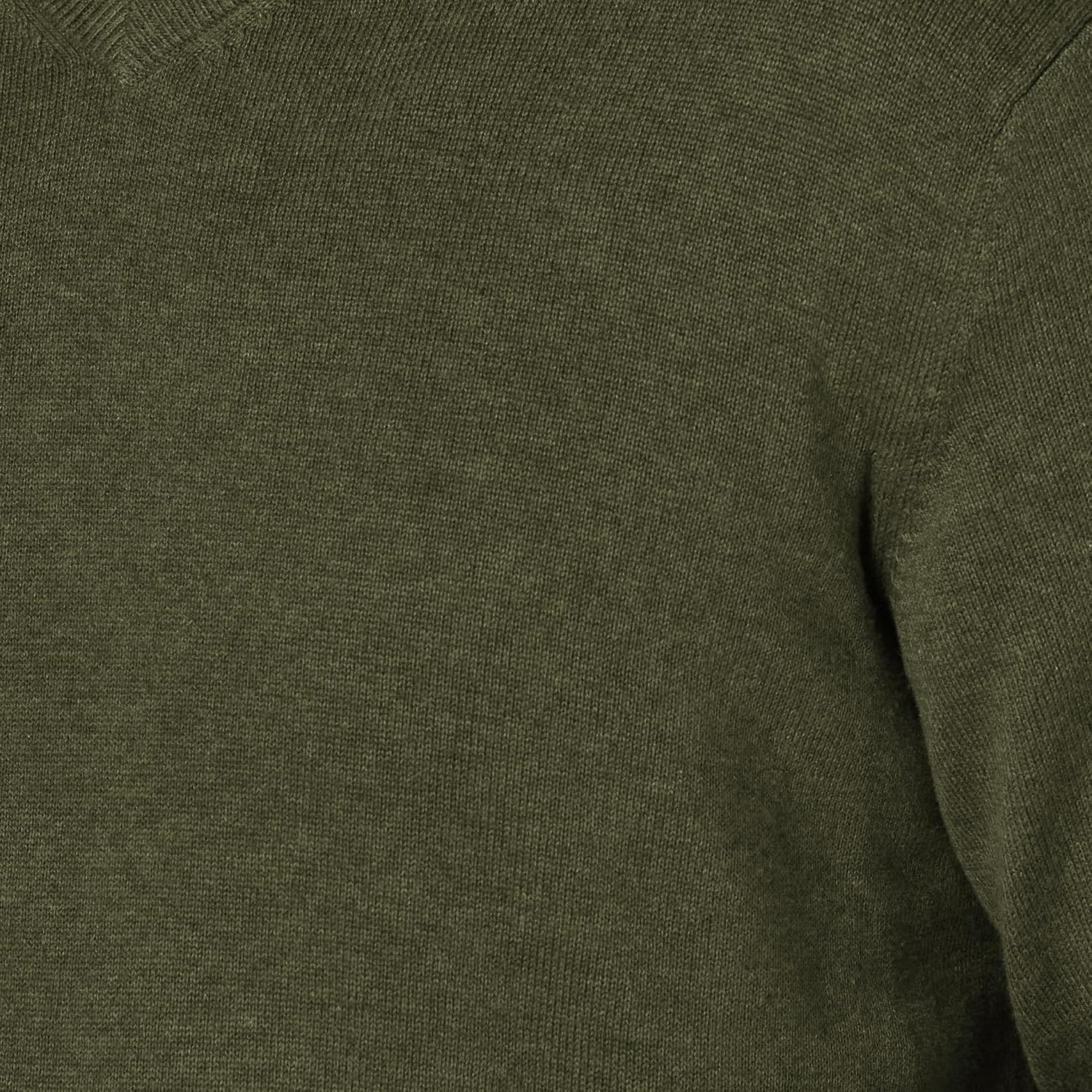 image:imageAmazon Essentials Mens Regular Fit Cotton VNeck Pullover Sweater Available in Big amp TallOlive Heather