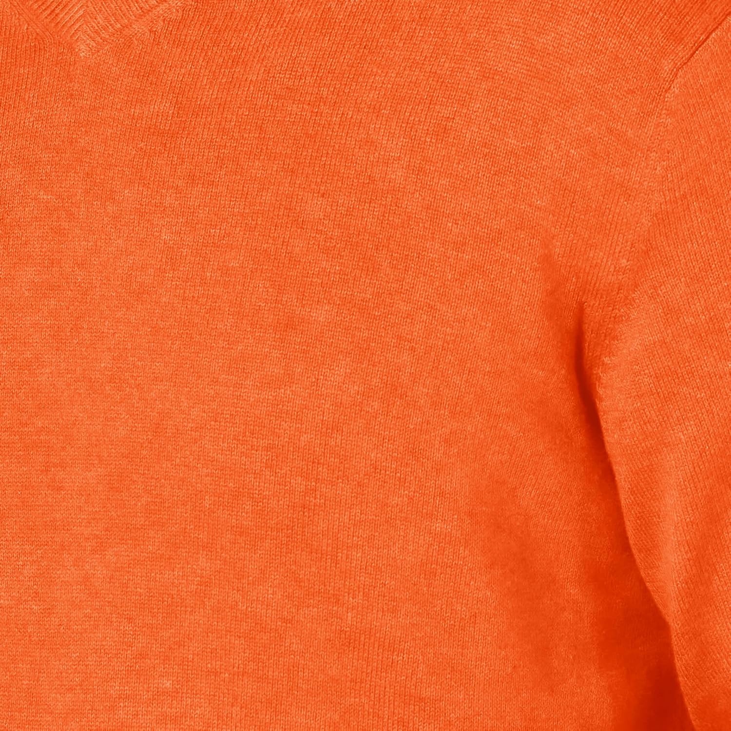 image:imageAmazon Essentials Mens Regular Fit Cotton VNeck Pullover Sweater Available in Big amp TallOrange