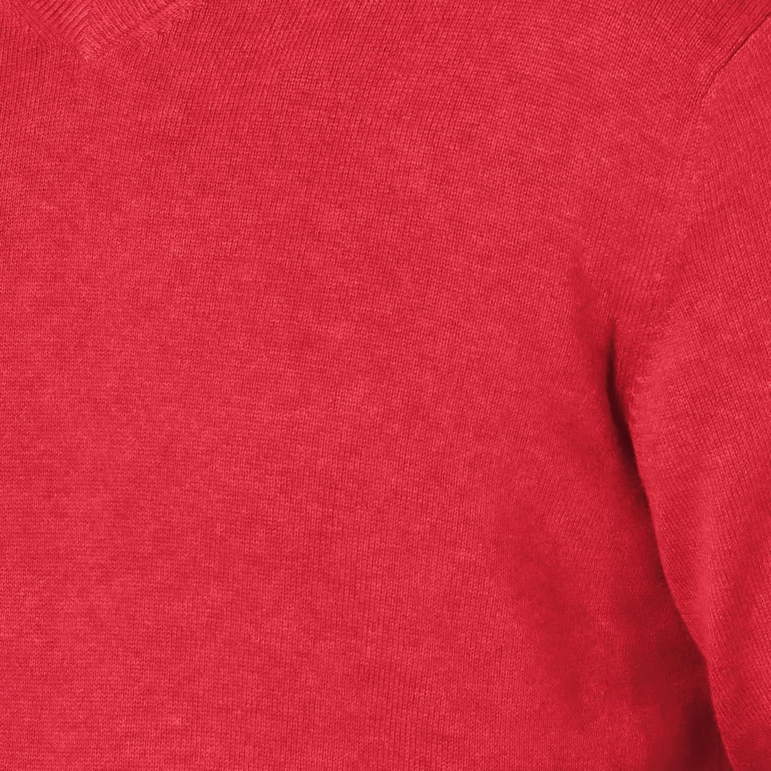 image:imageAmazon Essentials Mens Regular Fit Cotton VNeck Pullover Sweater Available in Big amp TallRed