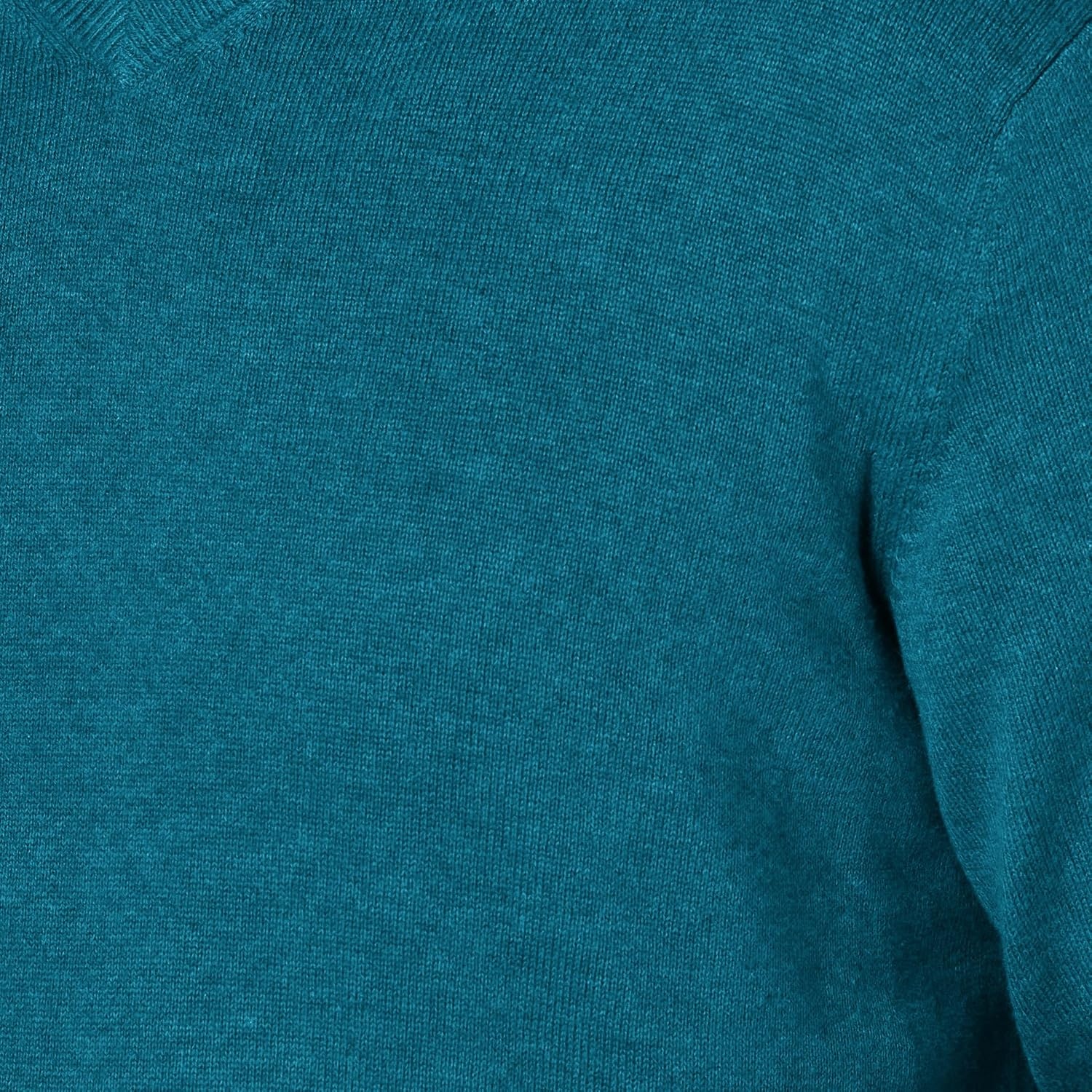 image:imageAmazon Essentials Mens Regular Fit Cotton VNeck Pullover Sweater Available in Big amp TallTeal Heather