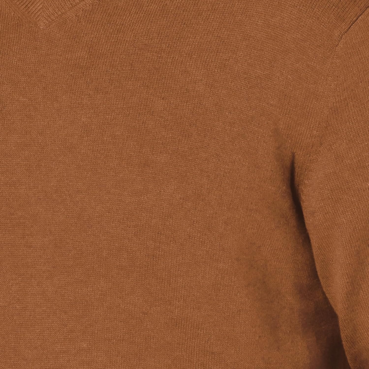 image:imageAmazon Essentials Mens Regular Fit Cotton VNeck Pullover Sweater Available in Big amp TallToffee Brown
