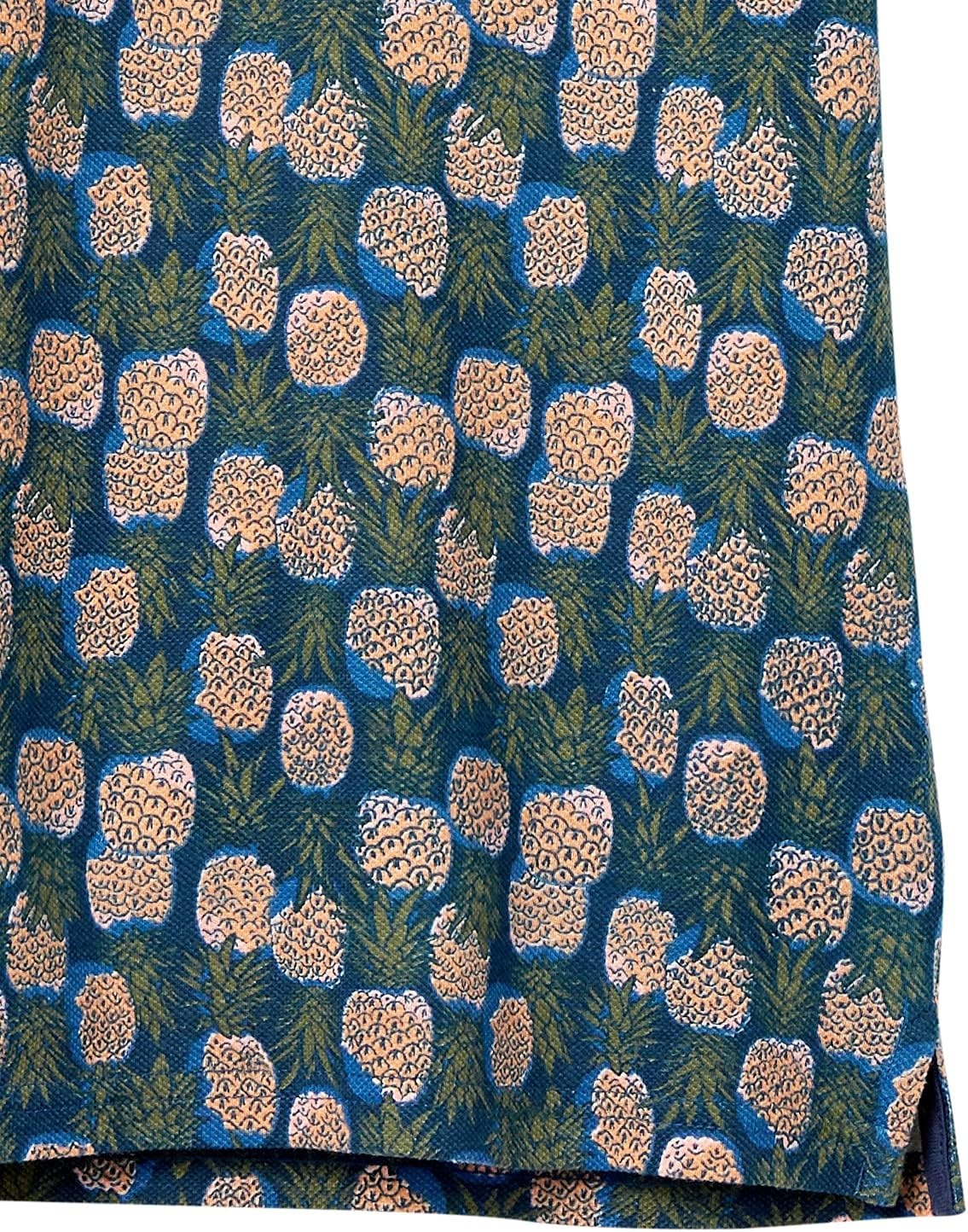 image:imageAmazon Essentials Mens RegularFit Short Sleeve Cotton Pique Polo Shirt Available in Big amp TallBlue Pineapple