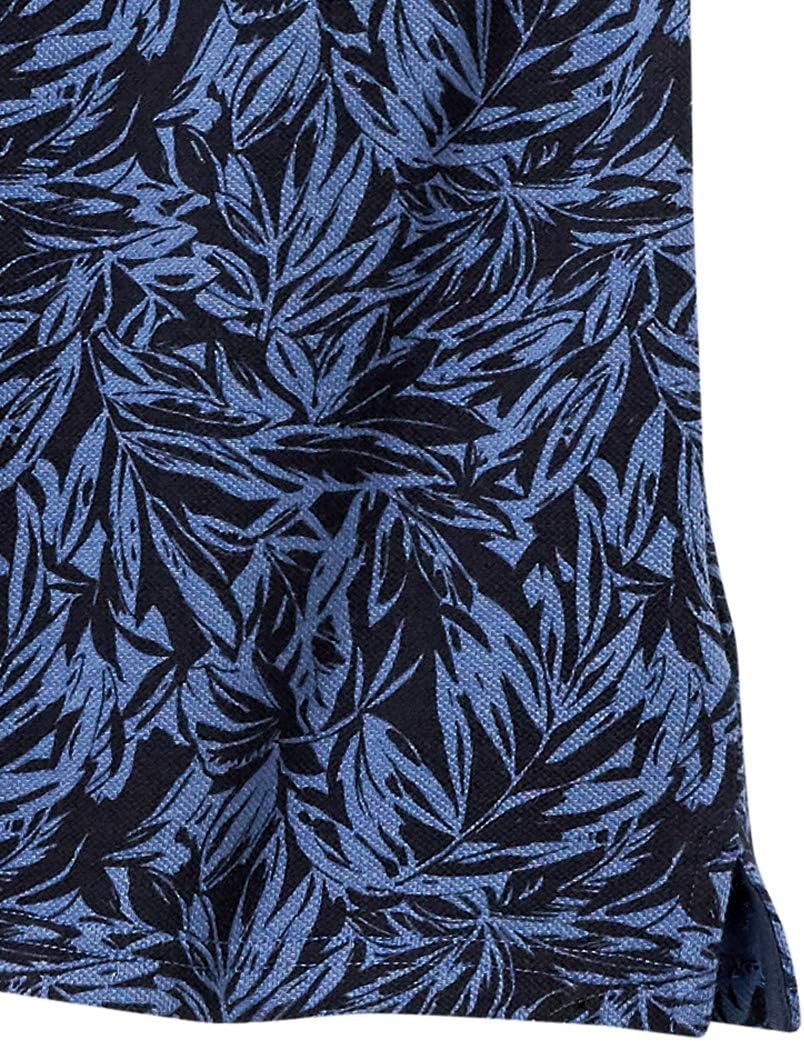 image:imageAmazon Essentials Mens RegularFit Short Sleeve Cotton Pique Polo Shirt Available in Big amp TallIndigo Palm