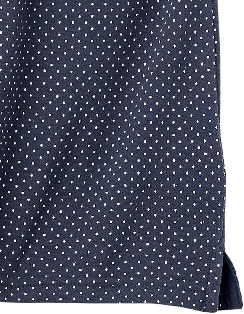 image:imageAmazon Essentials Mens RegularFit Short Sleeve Cotton Pique Polo Shirt Available in Big amp TallNavy White Dots