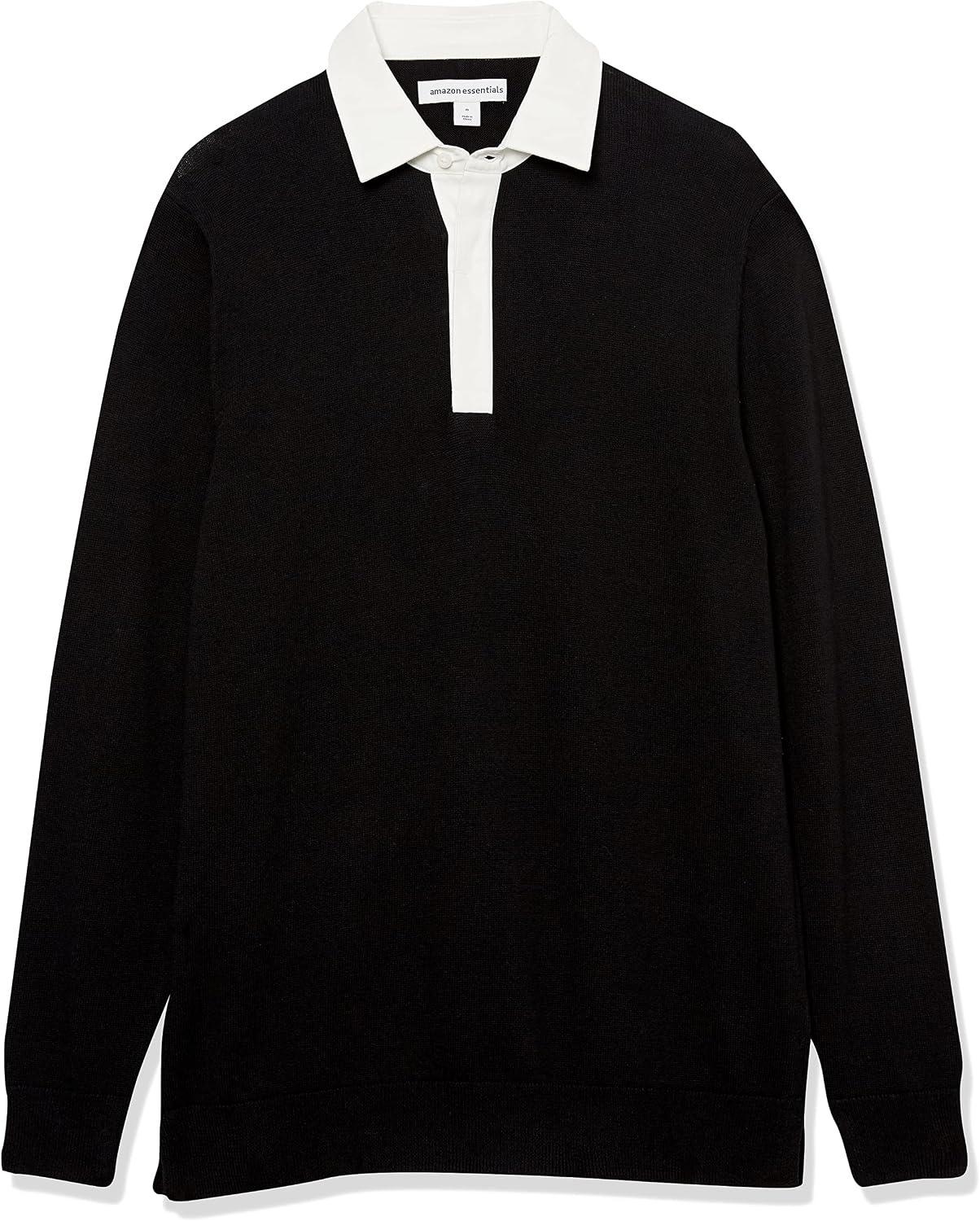 image:imageAmazon Essentials Mens Rugby SweaterBlack