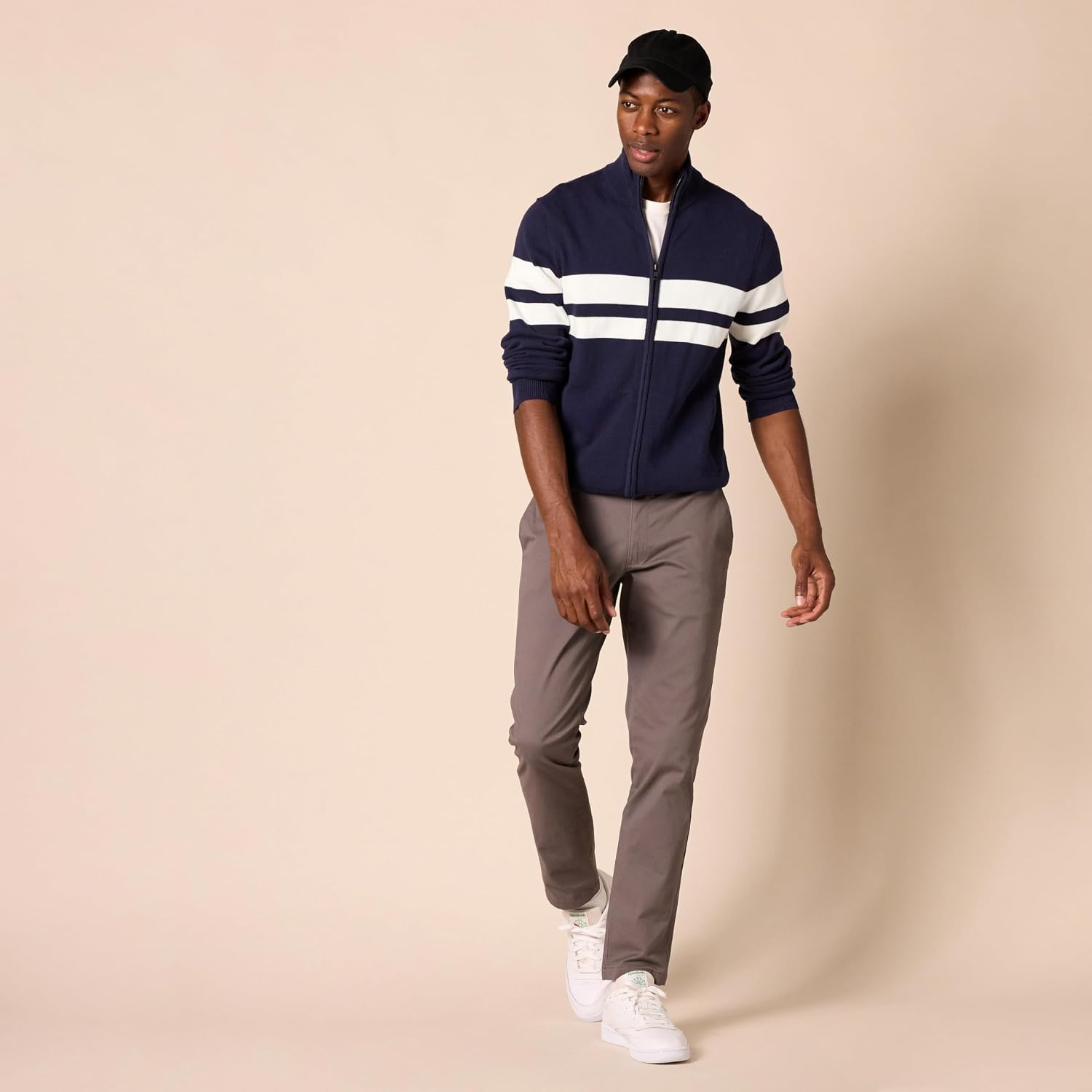 image:imageAmazon Essentials Mens SkinnyFit Washed Comfort Stretch Chino Pant Previously GoodthreadsGrey
