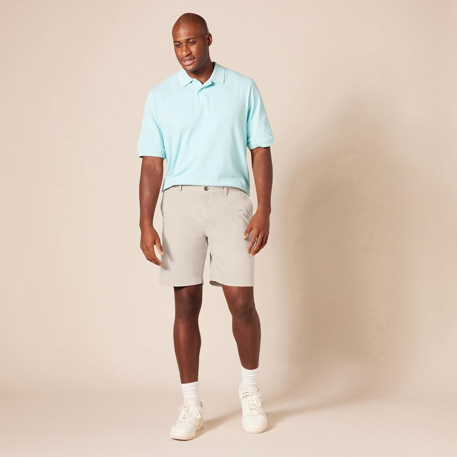 image:imageAmazon Essentials Mens SlimFit 9 Chino ShortsStone
