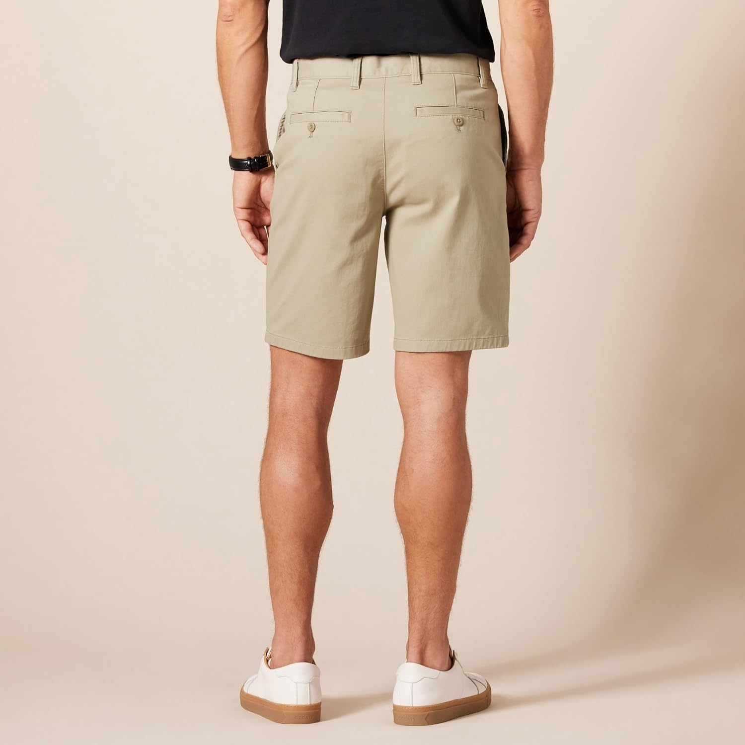 image:imageAmazon Essentials Mens SlimFit 9 Stretch Chino Shorts Midweight Cotton TwillTan