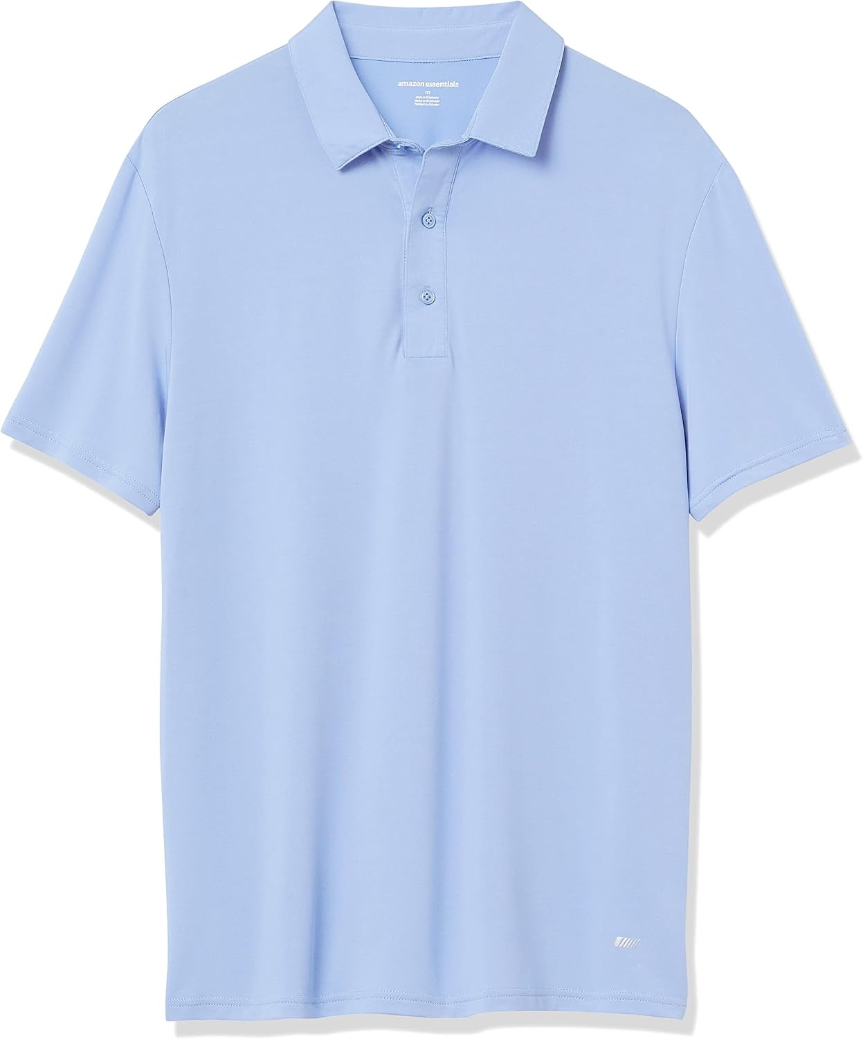 image:imageAmazon Essentials Mens SlimFit QuickDry Moisture Wicking Tech Stretch Short Sleeve Lightweight Golf Polo ShirtBlue
