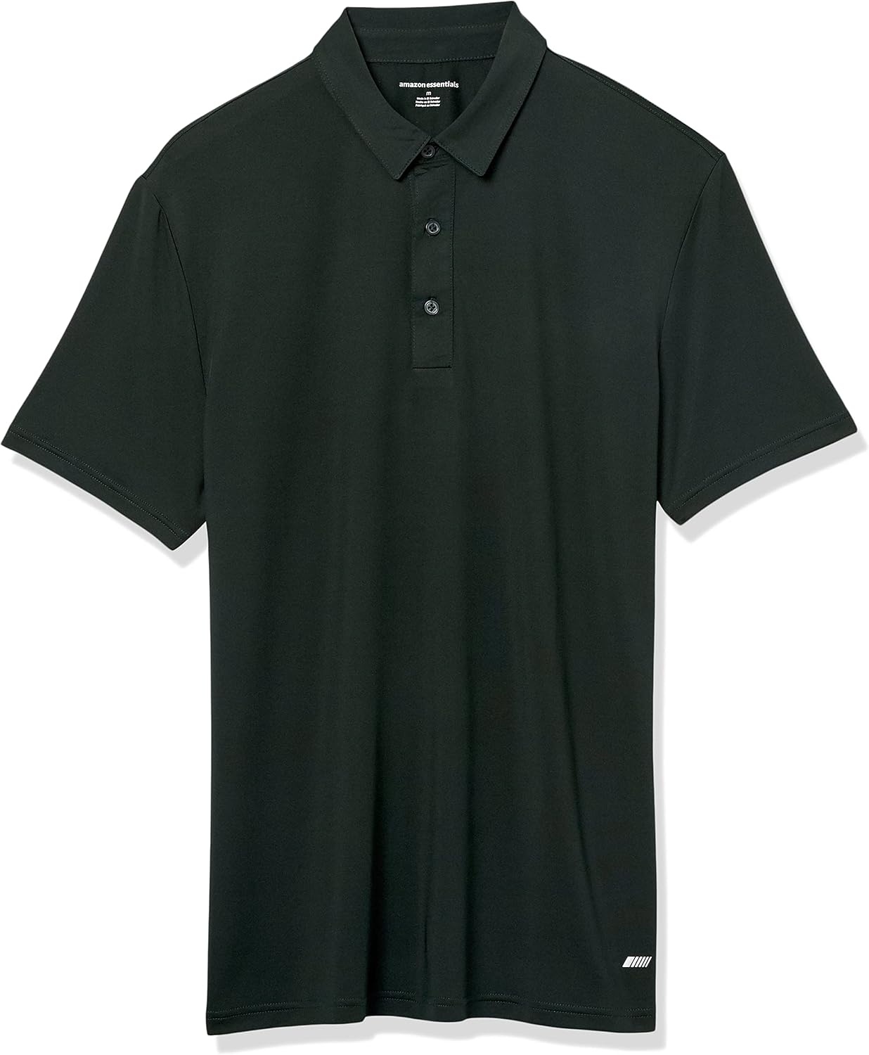 image:imageAmazon Essentials Mens SlimFit QuickDry Moisture Wicking Tech Stretch Short Sleeve Lightweight Golf Polo ShirtDark Green