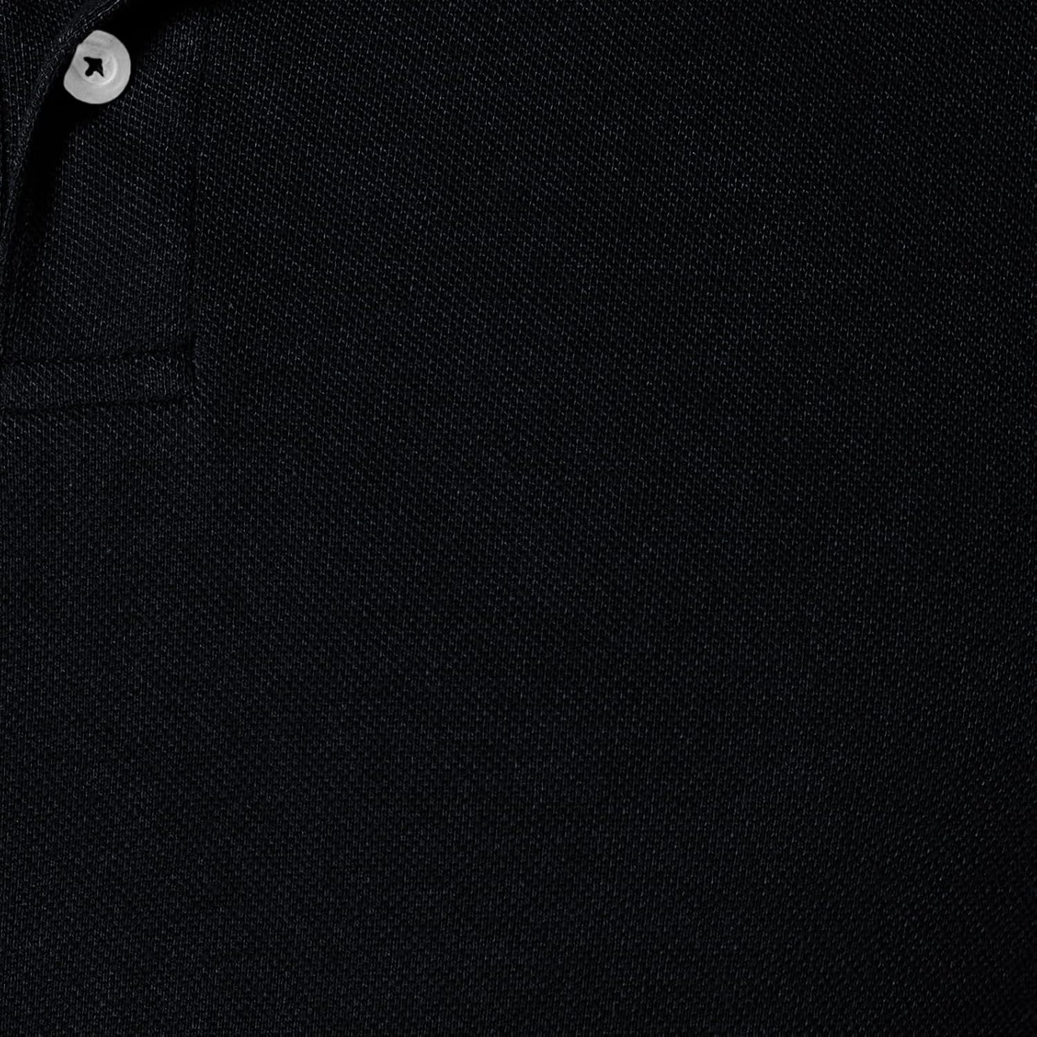 image:imageAmazon Essentials Mens SlimFit ShortSleeve Cotton Pique Polo ShirtBlack Thin Stripe