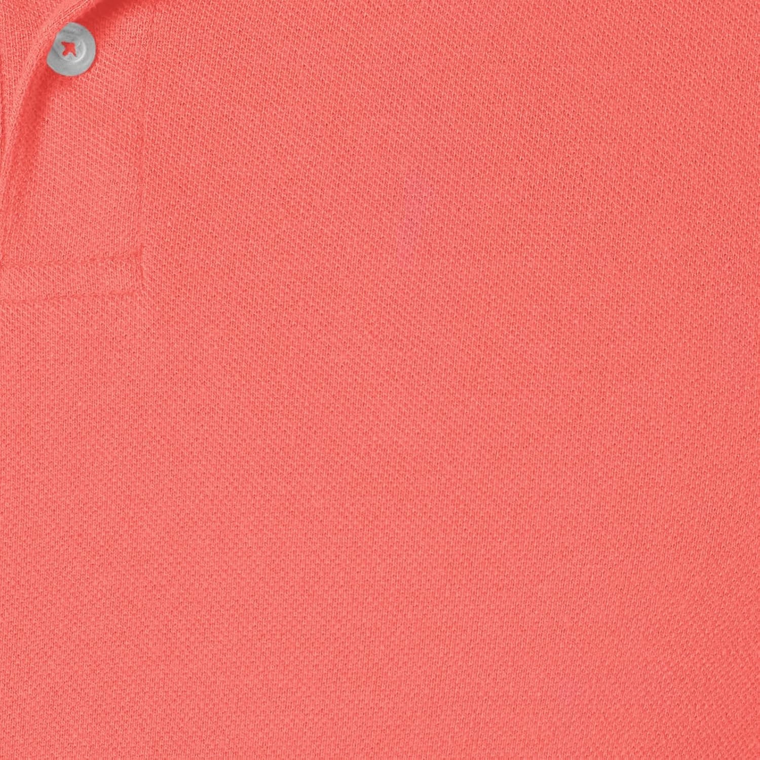 image:imageAmazon Essentials Mens SlimFit ShortSleeve Cotton Pique Polo ShirtCoral Orange