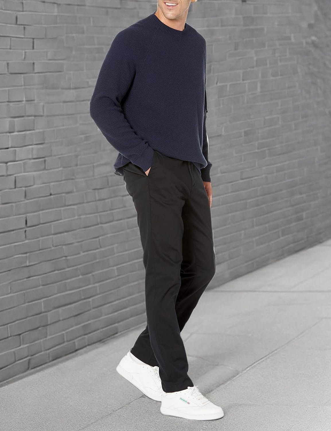 image:imageAmazon Essentials Mens SlimFit WrinkleResistant FlatFront Stretch Chino PantBlack