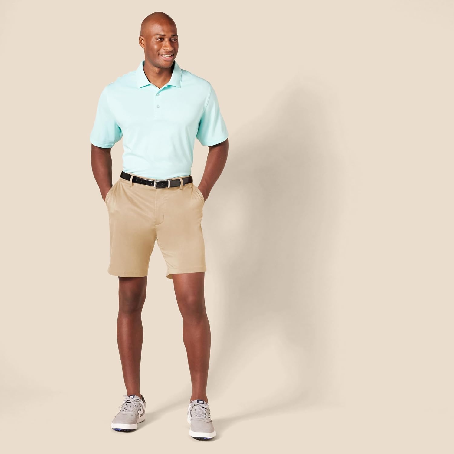 image:imageAmazon Essentials Mens Slimfit 7 ShortKhaki