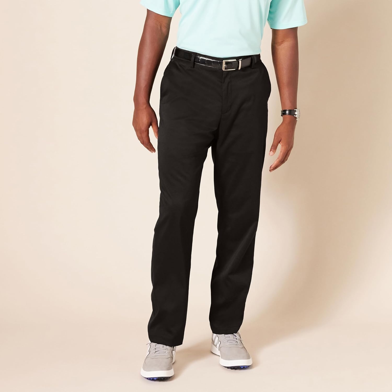 image:imageAmazon Essentials Mens StraightFit AllDay Stretch Golf PantBlack