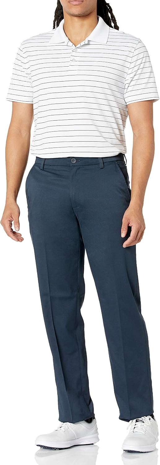 image:imageAmazon Essentials Mens StraightFit AllDay Stretch Golf PantNavy