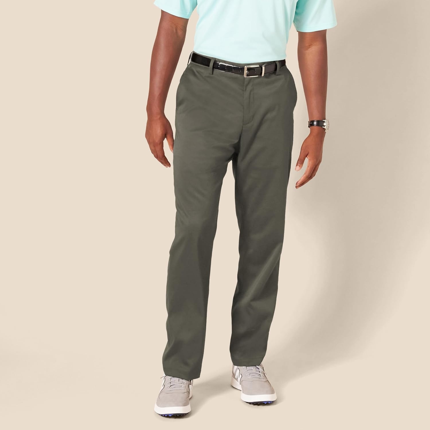 image:imageAmazon Essentials Mens StraightFit AllDay Stretch Golf PantOlive