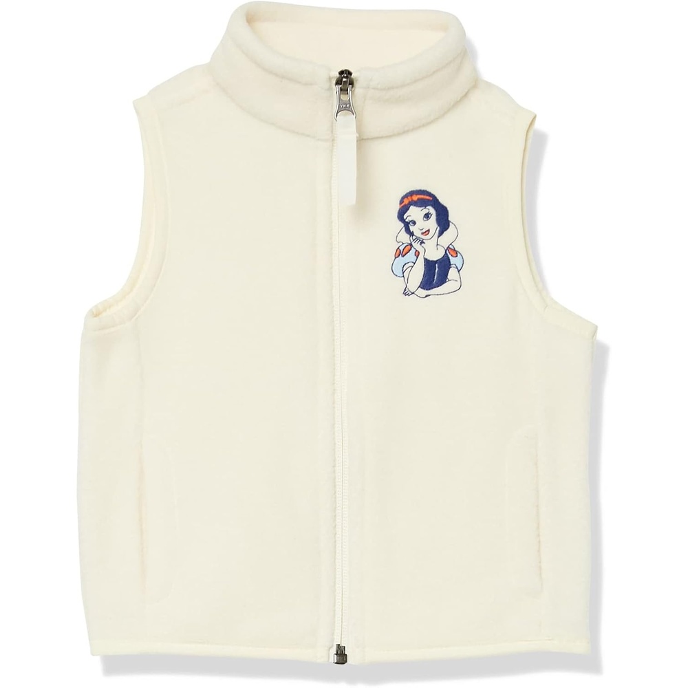 image:imageAmazon Essentials Disney Marvel Star Wars Princess Girls and Toddlers Polar Fleece Zip Up Vest with Side PocketsSnow White