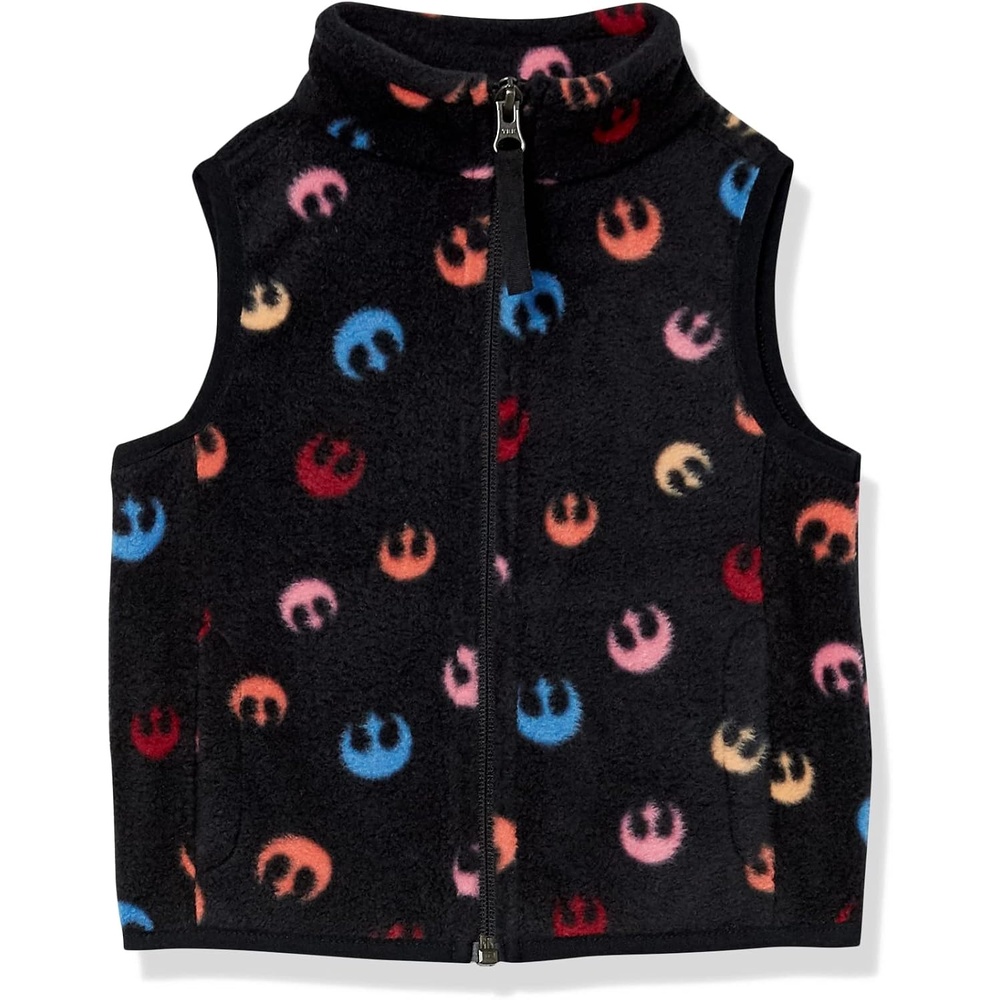 image:imageAmazon Essentials Disney Marvel Star Wars Princess Girls and Toddlers Polar Fleece Zip Up Vest with Side PocketsStar Wars Rebel